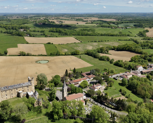 Drone uitzicht Saint Blancard-GiteLaGrange